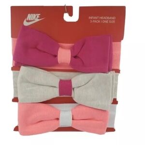 3 Nike Baby Girls Headbands with Bows